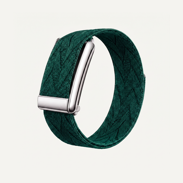 Chevron Band Clover Silver