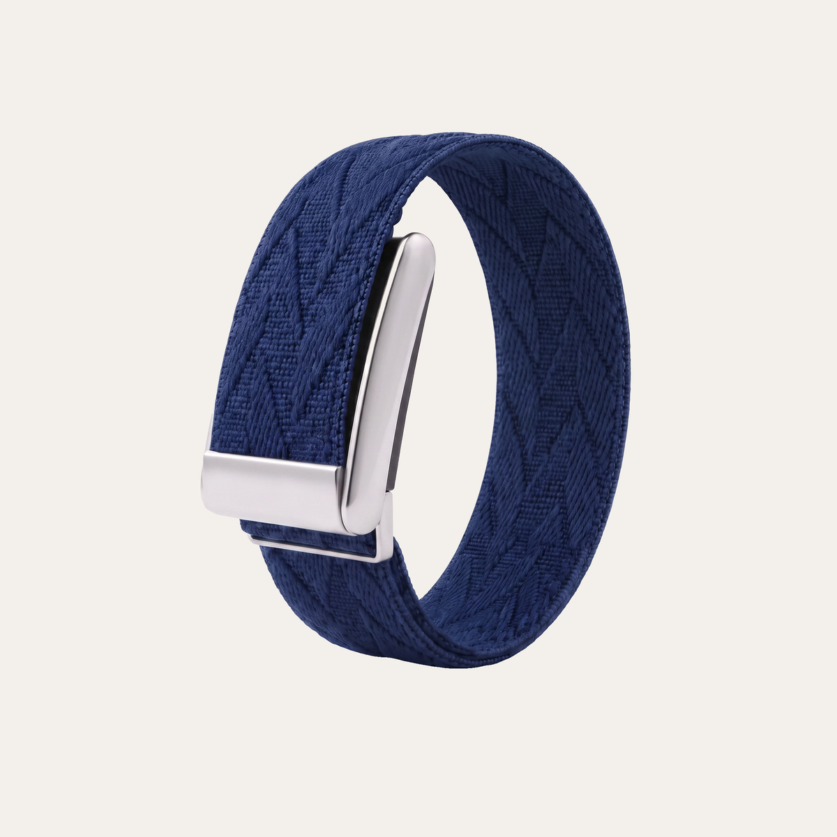 Chevron Band Midnight Silver