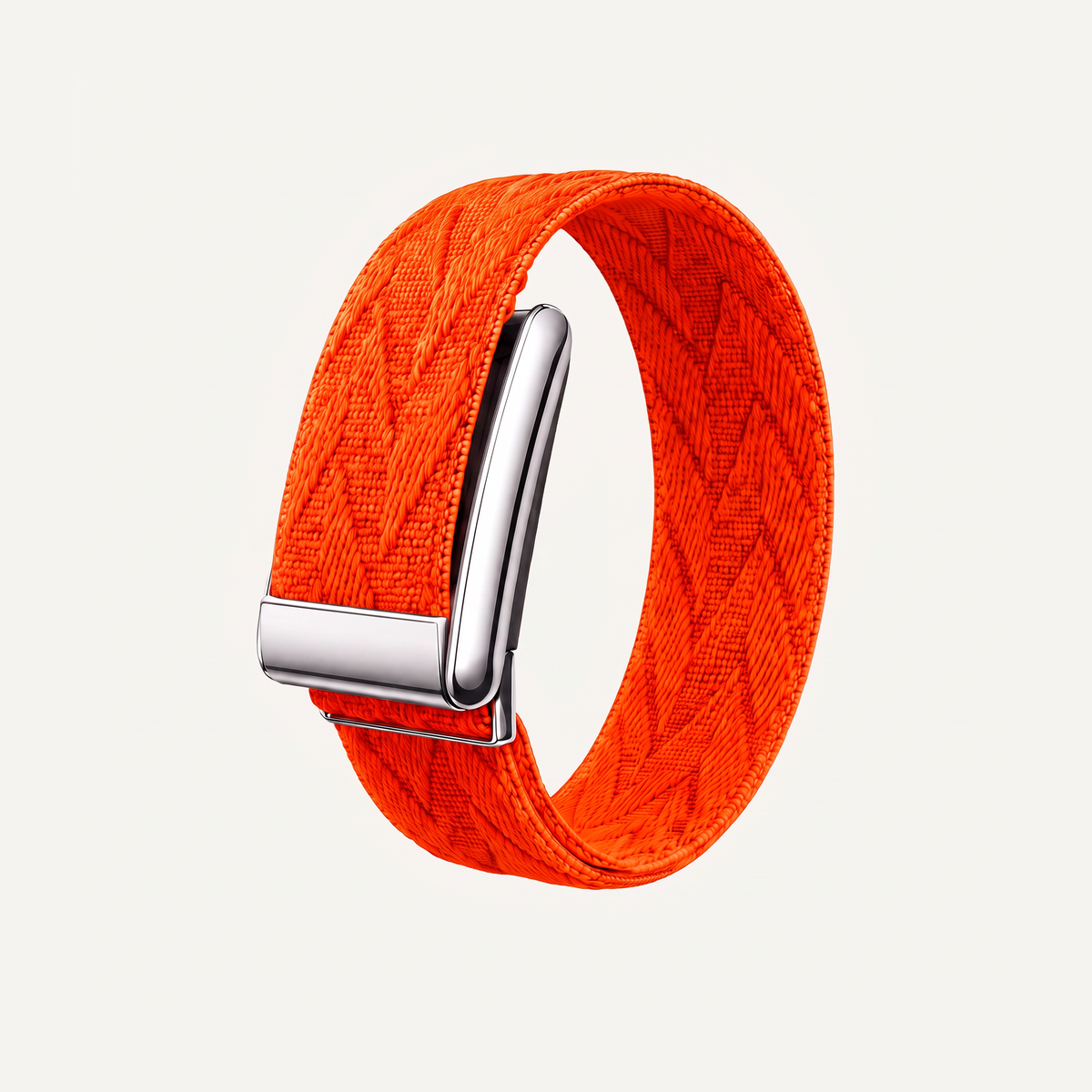 Chevron Band Flare Silver