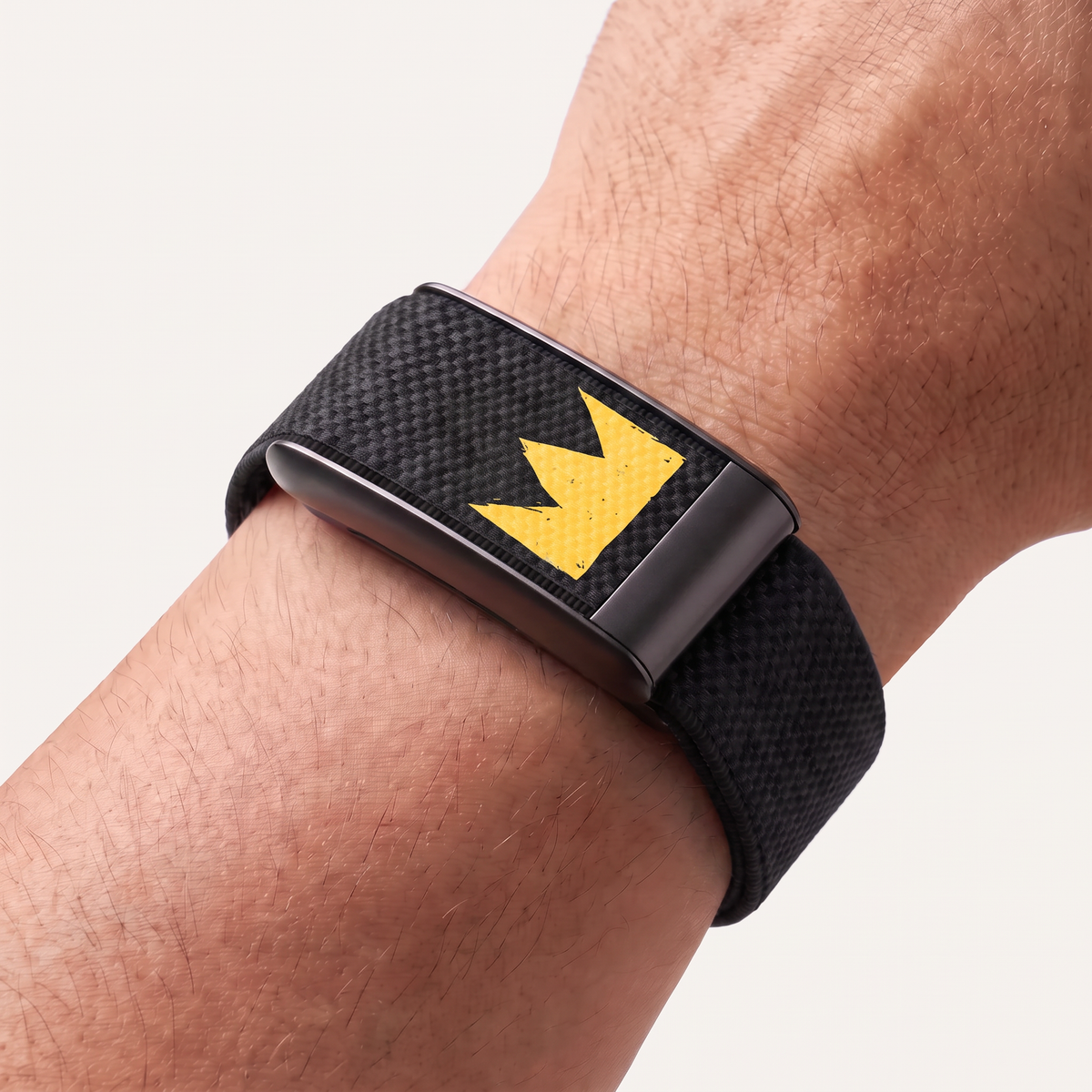 Crown Print Band Black