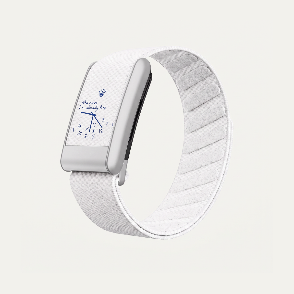 Overtime Print Band White