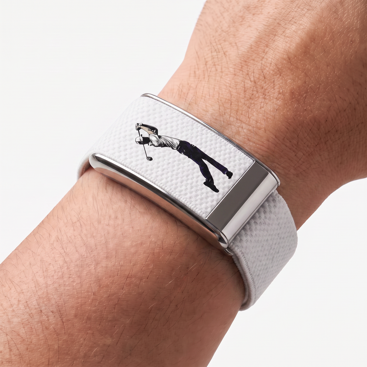 Fairway Print Band White