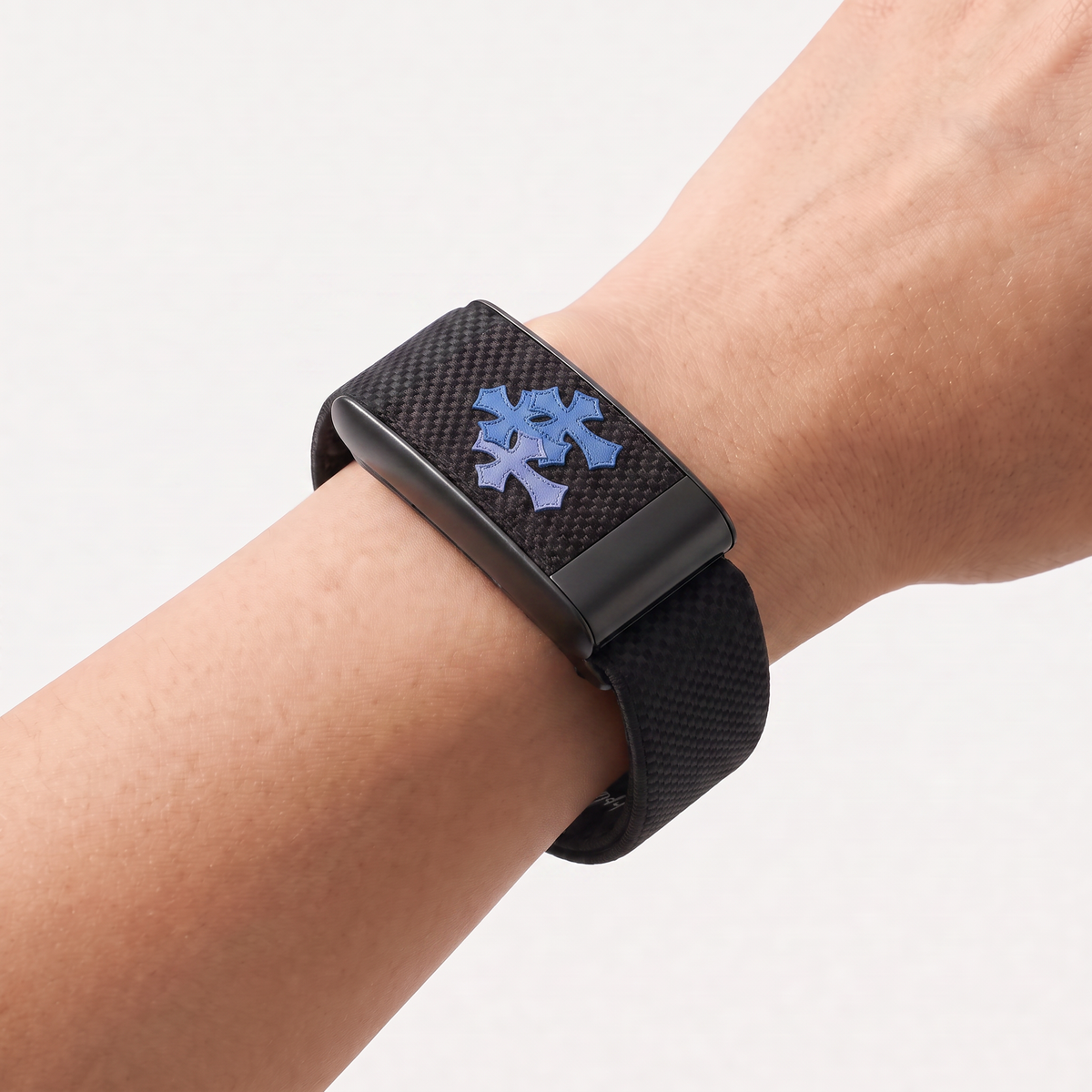 Cross Print Band Black