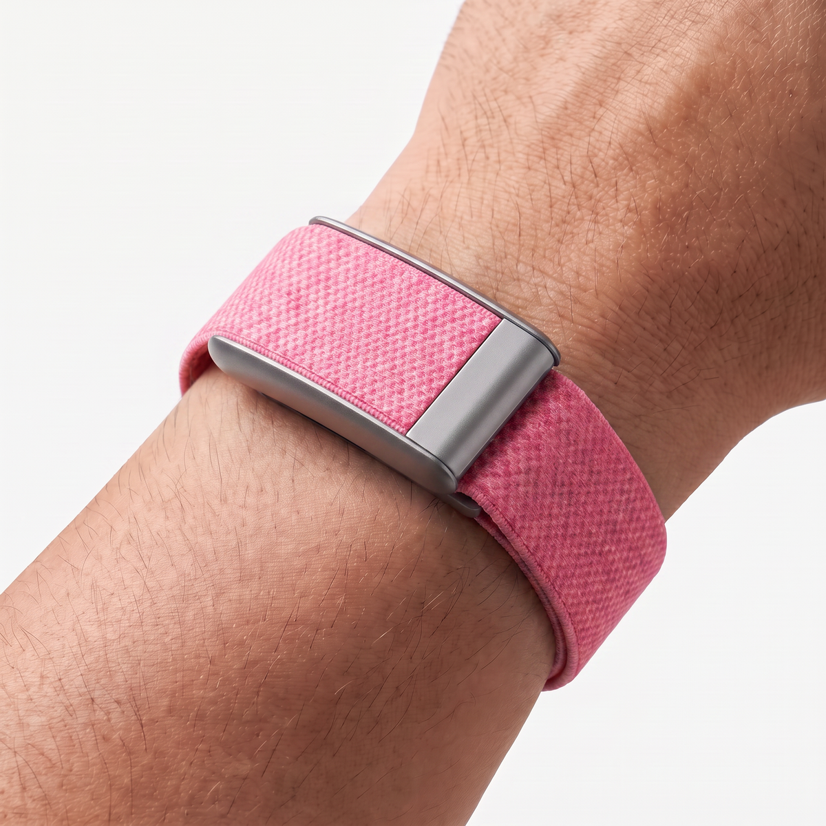PulseWeave Band Petal Silver