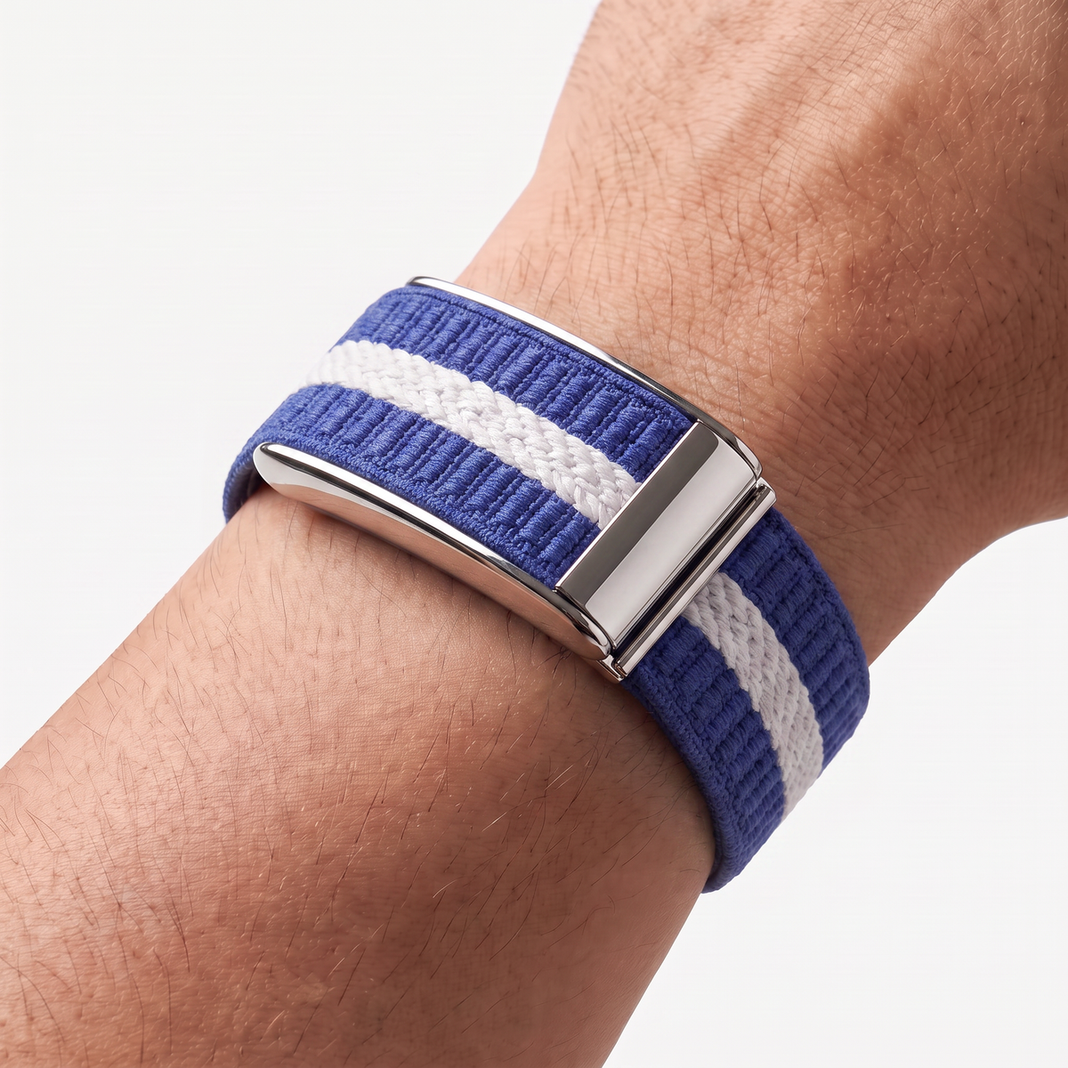 StripeLoop Band Marine Silver