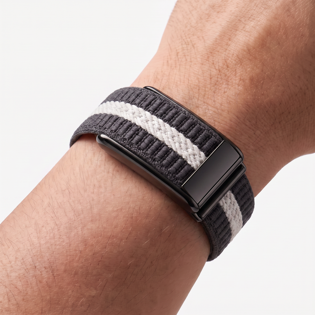 StripeLoop Band Pewter Noir